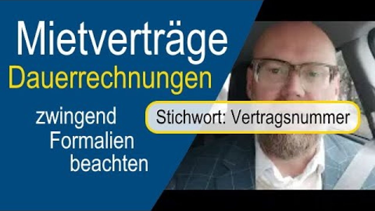 Mietverträge gestalten wie Rechnungen! Mietverträge gestalten wie Rechnungen!