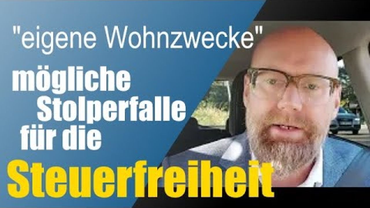 Eigene Wohnzwecke - eine Bedingung für den steuerfreien Immobilienverkauf Eigene Wohnzwecke - eine Bedingung für den steuerfreien Immobilienverkauf