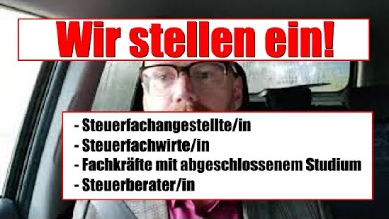 Wir suchen Dich! Steuerfach-Spezi Wir suchen Dich! Steuerfach-Spezi