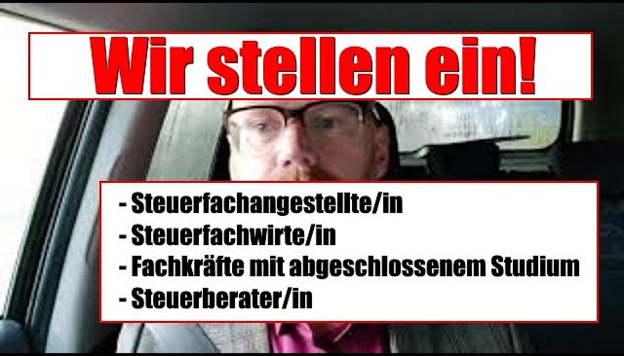 Wir suchen Dich! Steuerfach-Spezi