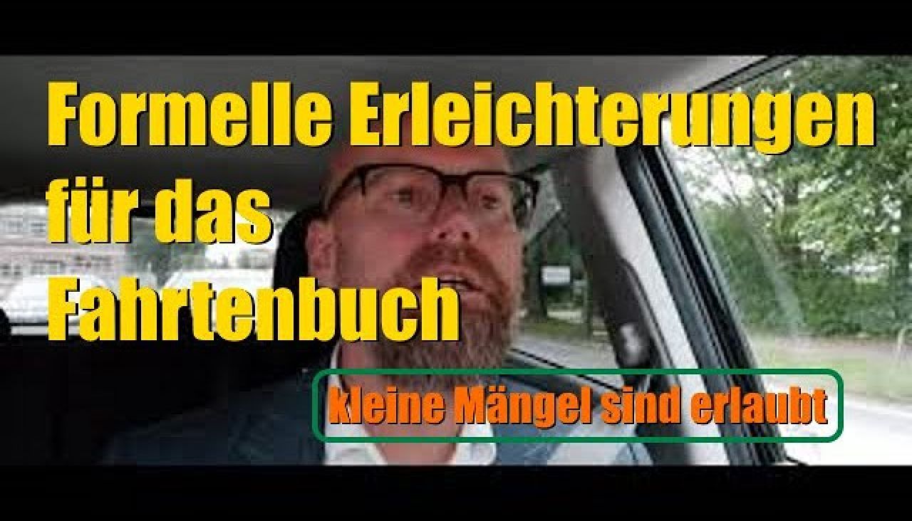 Erleichterungen beim Fahrtenbuch