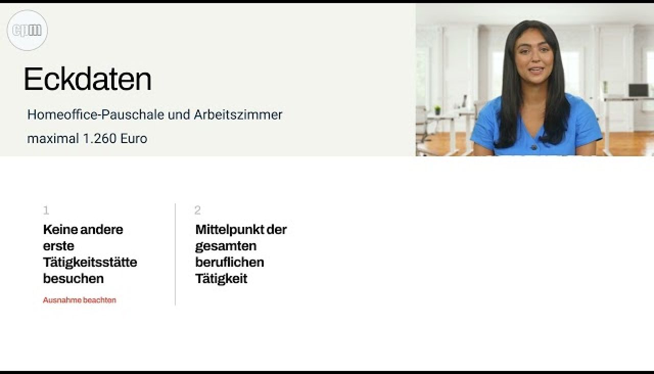 Homeoffice Pauschale , Arbeitszimmer 2023