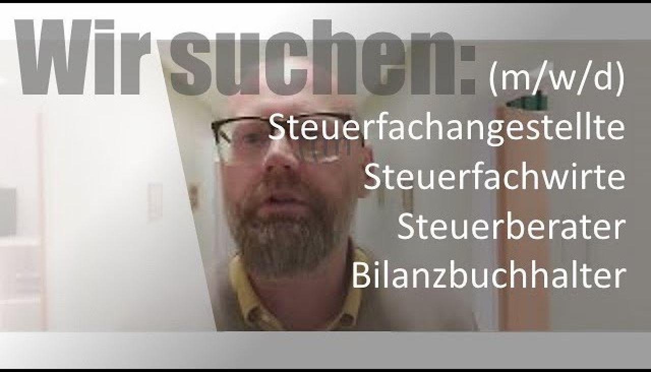 Bewerbung Steuerfachangestellte Steuerfachwirte Steuerberater (m/w/d)