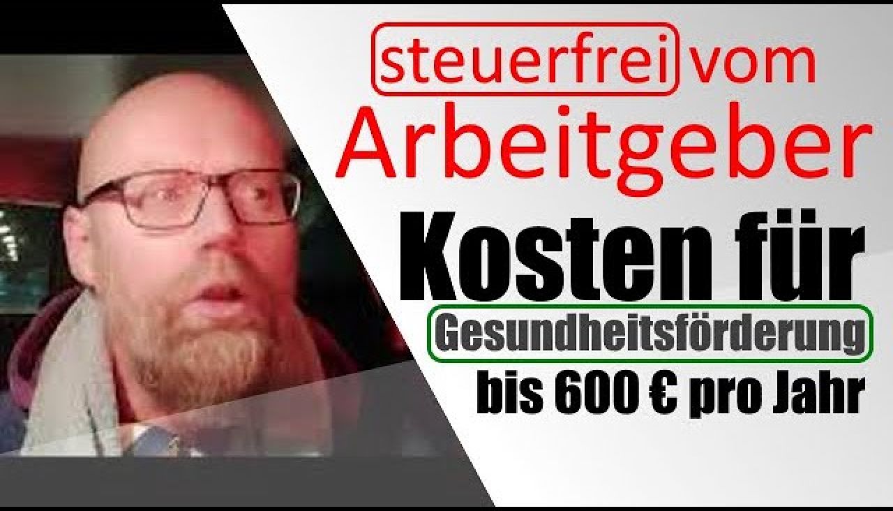 600€ Steuerfrei - Förderung der Gesundheit
