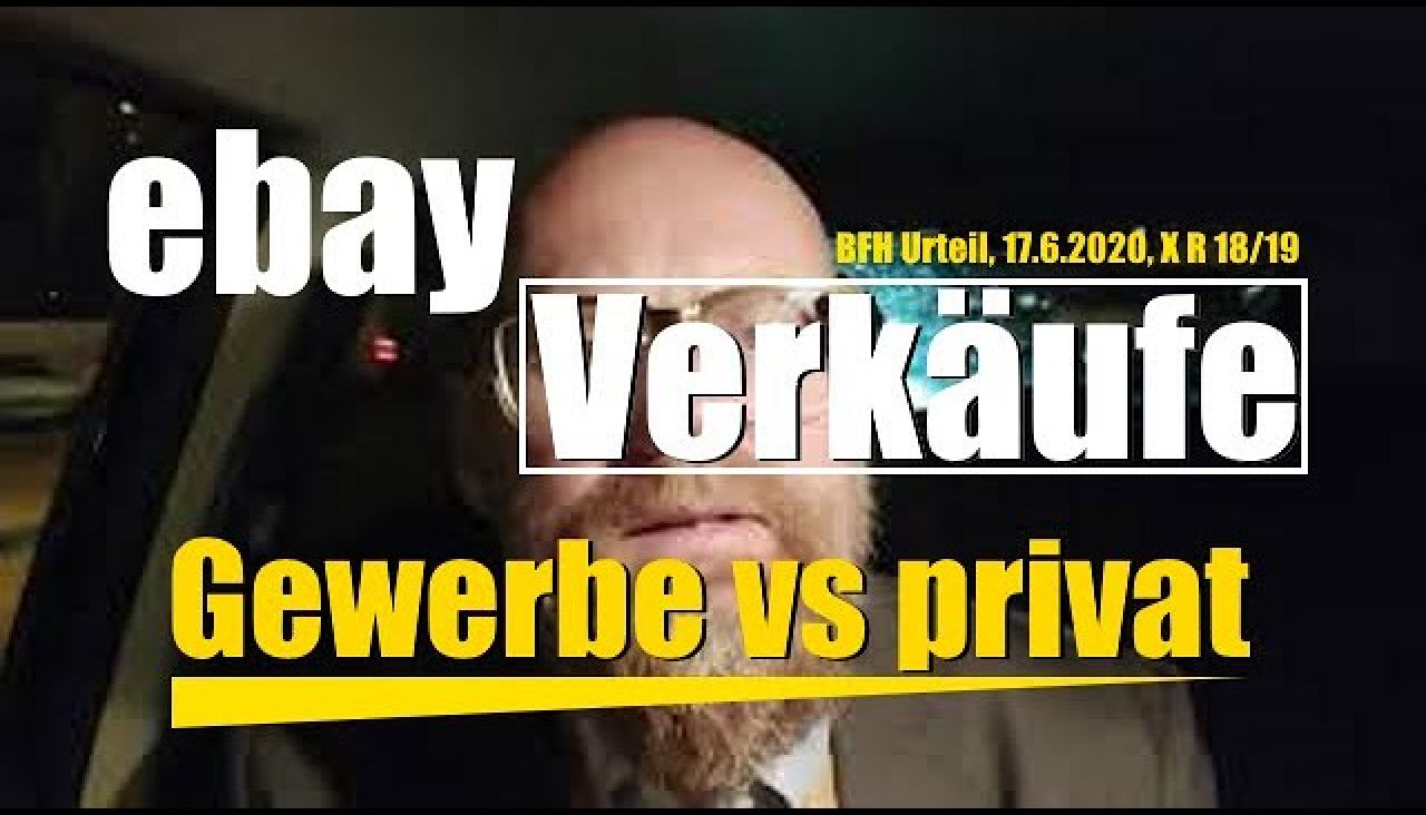ebay Verkäufe - Gewerbe vs privat