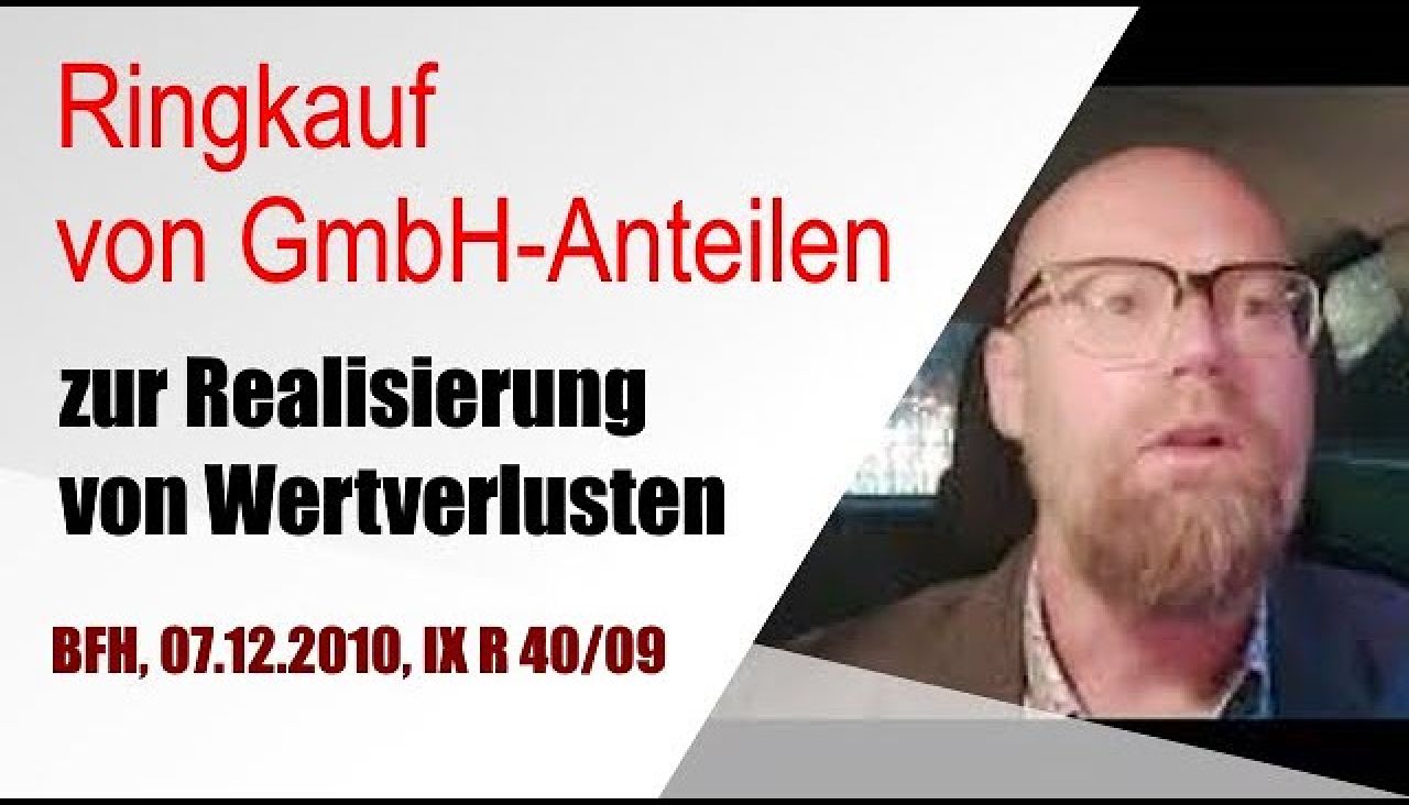 Ringkauf von GmbH-Anteilen