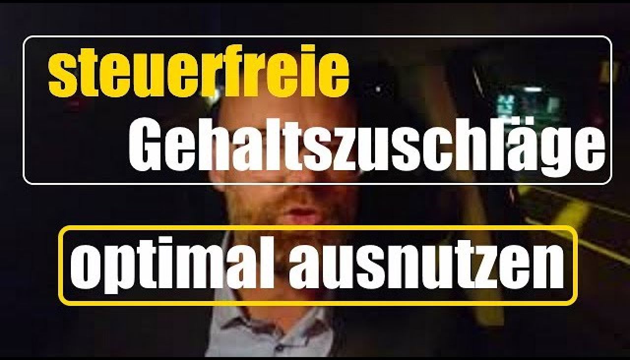 Steuerfreie Zuschläge